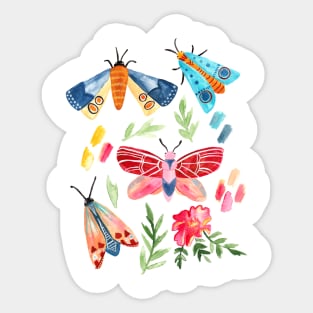 Moth Confetti Sticker